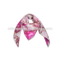 90 * 90CM de seda impressa digital Suqare Scarves Indian Head Scarves